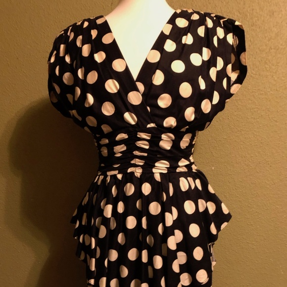 Vintage Suzette's Exclusive Designs polka dot dres - Picture 2 of 8